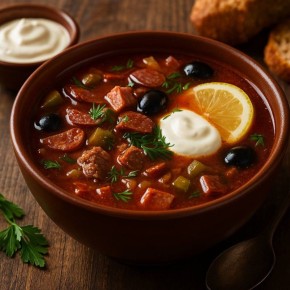 Солянка, которая согревает даже вдалеке от дома