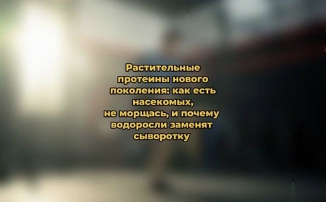 Растительные протеины нового поколения: как насекомые завоюют столы и водоросли вытеснят сыворотку
