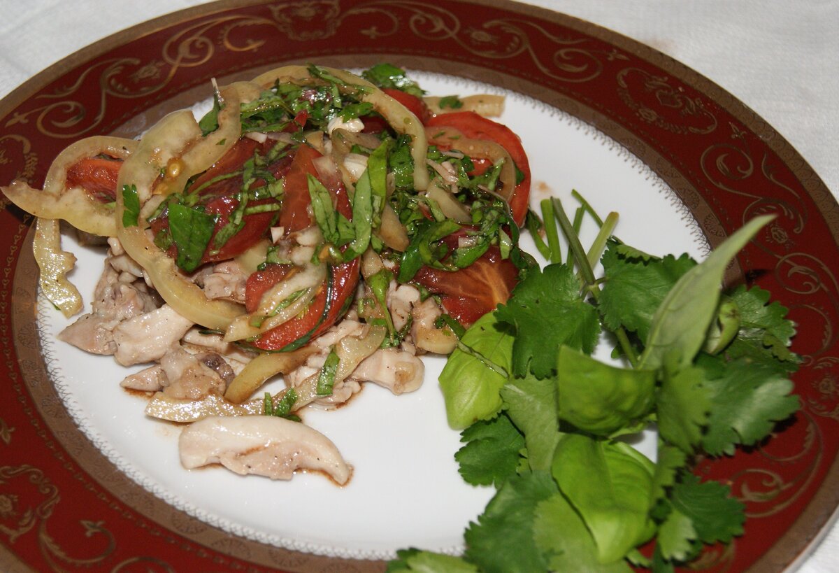 Вкусное куриное блюдо с овощами, которое удивит вас