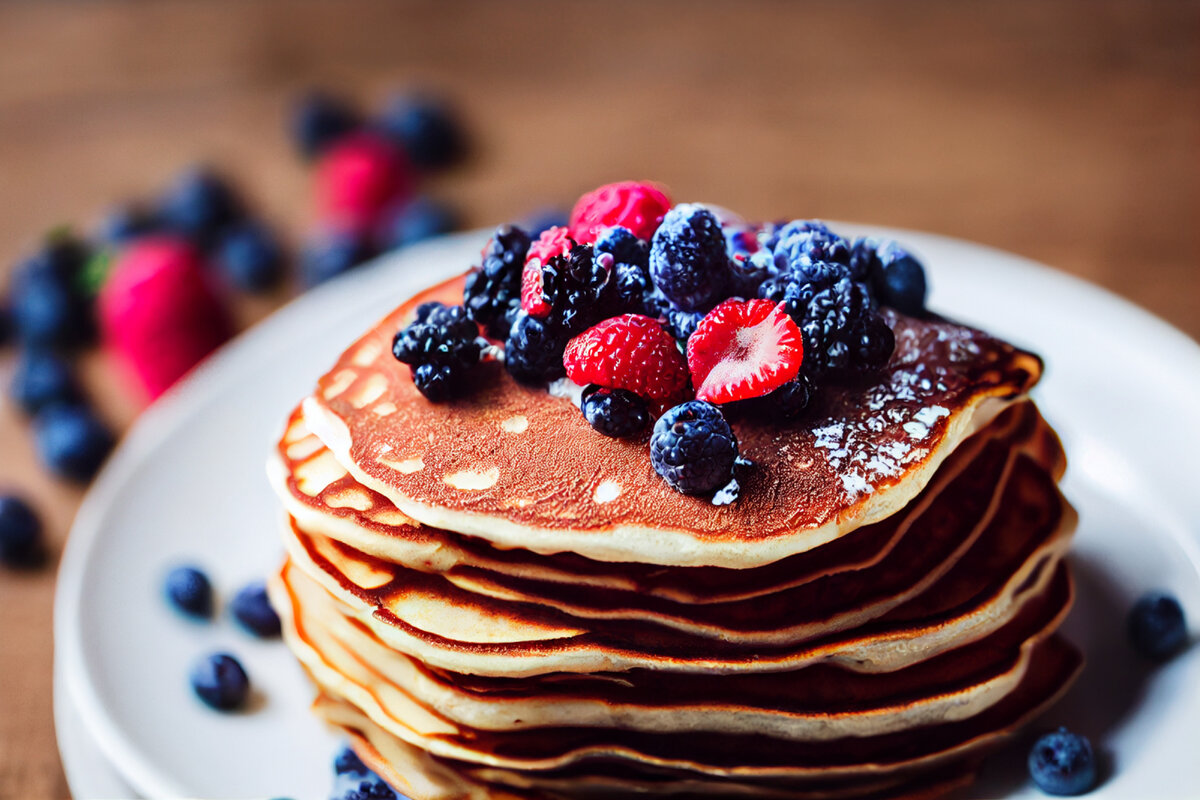 Панкейки с ягодами: яркий вкус зимы на вашем столе