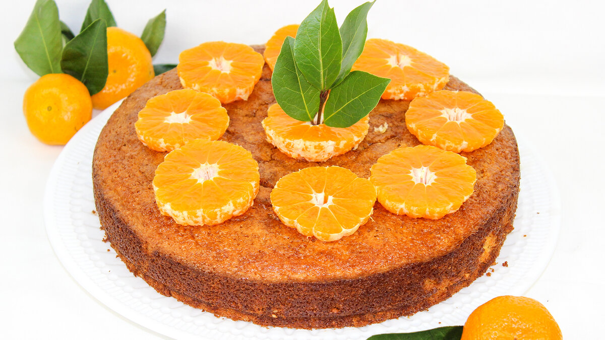 Яркий мандариновый кекс к новогоднему столу: уникальный рецепт