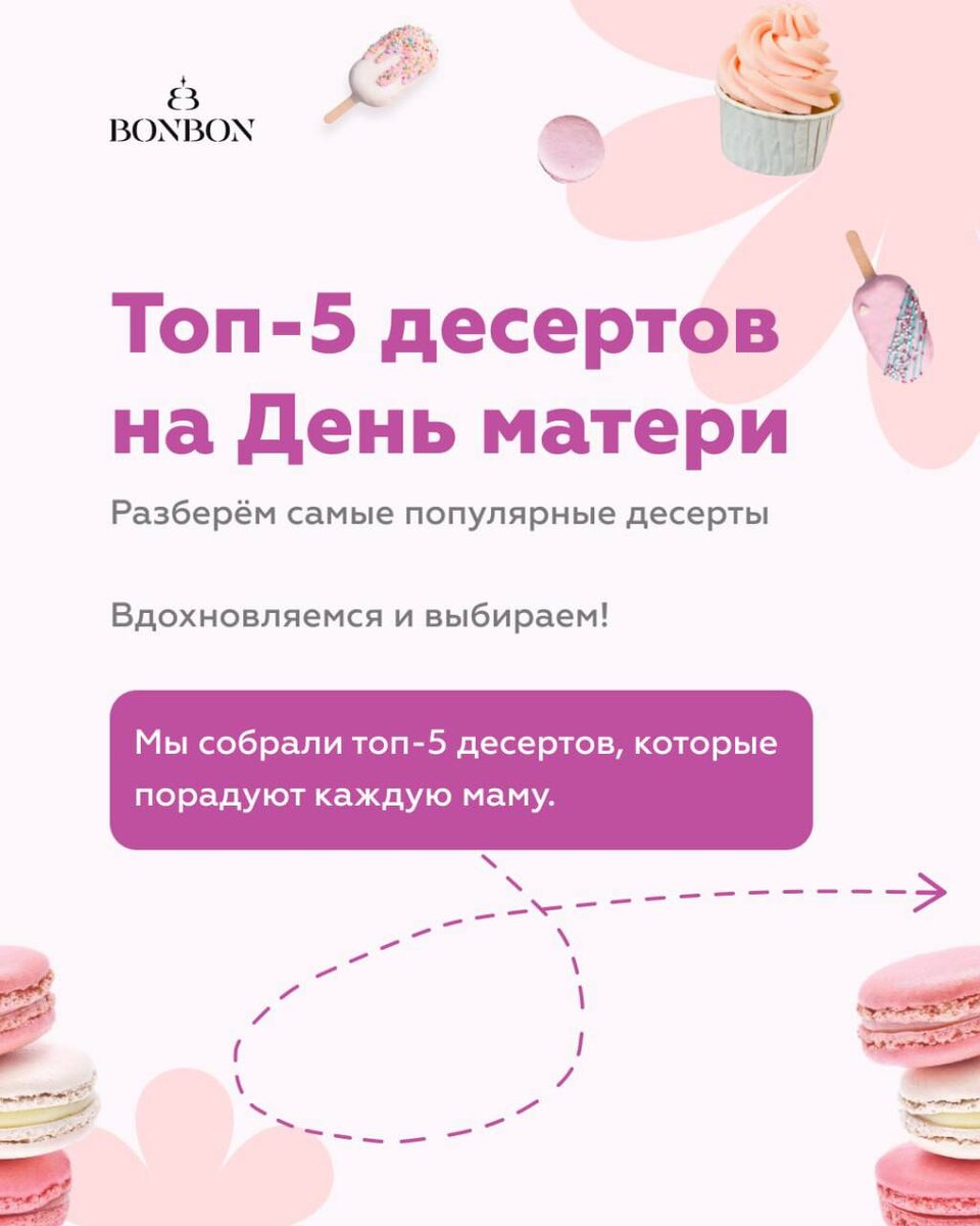 День Матери: время подарков и сладких сюрпризов