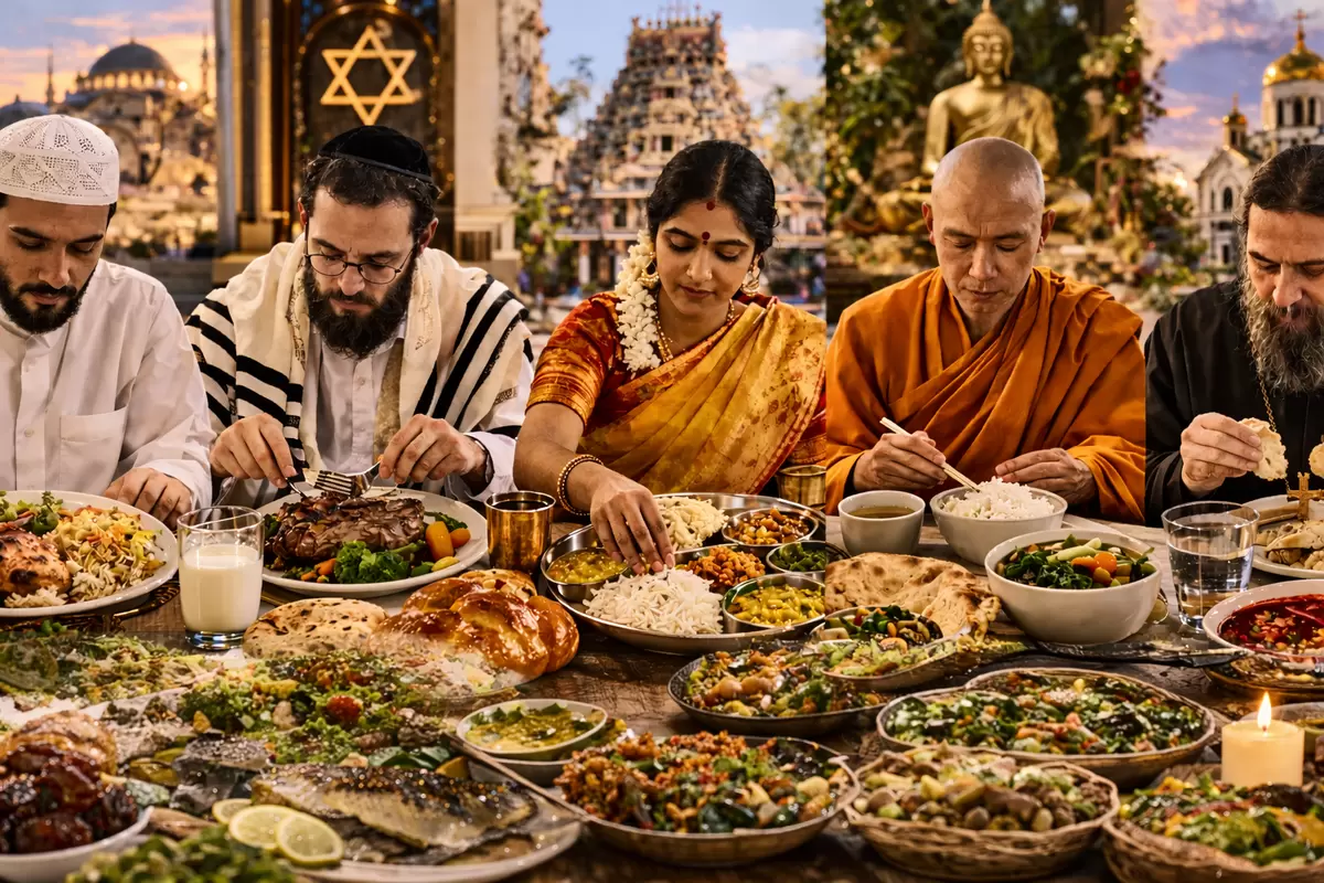 Еда и вера: как религии формируют уникальные пищевые традиции