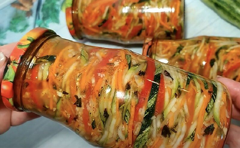 Уникальные кабачки по-корейски: зимой будет вкусно