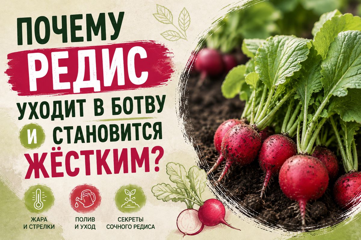 Как избежать проблем с редисом: секреты сочных корнеплодов